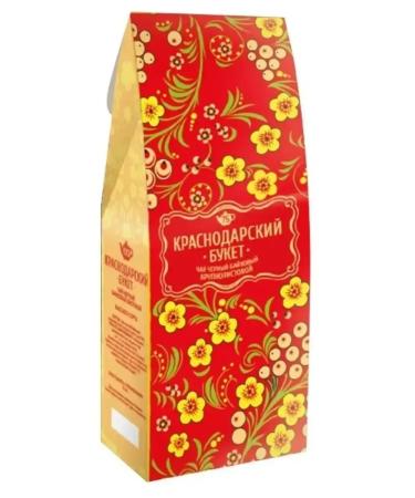 KRASNODAR BOUQUET Black black -leaf tea 2 packages of 75 grams - Buy Online on GoSupps.com