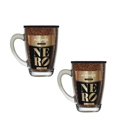 MAXIMUS Sublimated coffee in the Nero glass circle