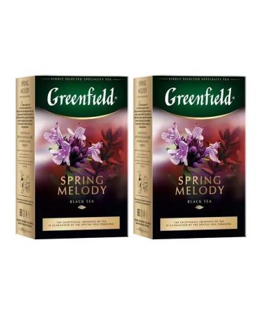 Greenfield Black tea Spring Melody with thyme 2 to 100 grams