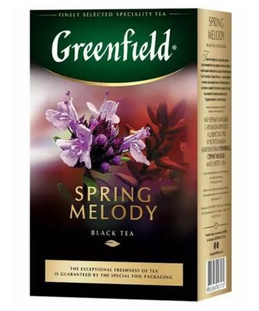 Greenfield Black tea with thyme Spring Melody 100 gr. - Buy Online on GoSupps.com