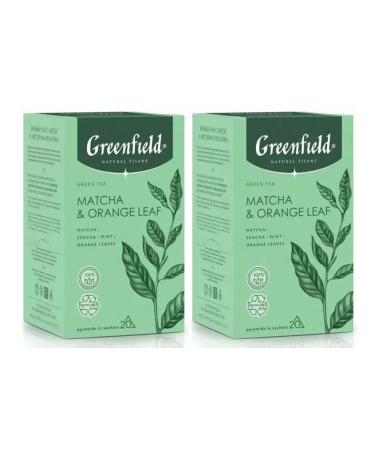 Greenfield Green tea Matcha Orange Leaf 2 U to 20 pcs