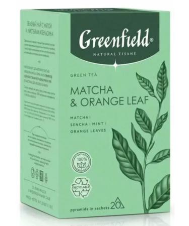 Greenfield Green tea Matcha Orange Leaf 2 U to 20 pcs - Buy Online on GoSupps.com