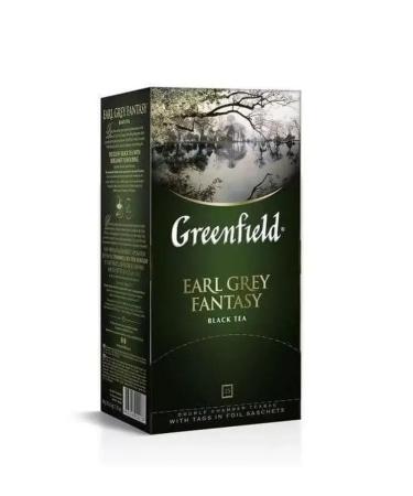 Greenfield Black tea Earl Grey Fantasy 25 bags - Buy Online on GoSupps.com