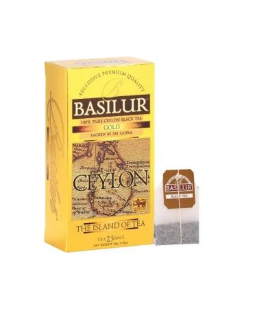 Basilur Tea black island Golden 25 bags - Buy Online on GoSupps.com