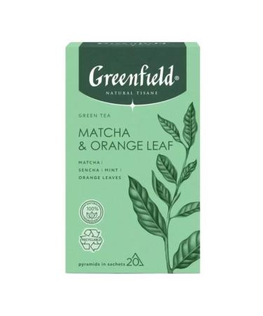 Greenfield Tea Tisane Matcha Orange Leaf 20 pyromidox - Buy Online on GoSupps.com