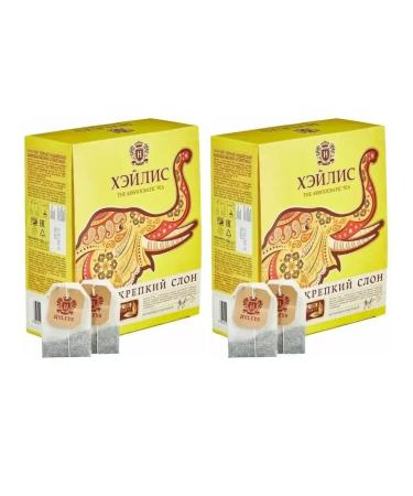 HYLEYS Tea black heilis Strong elephant 2 units of 100 pack