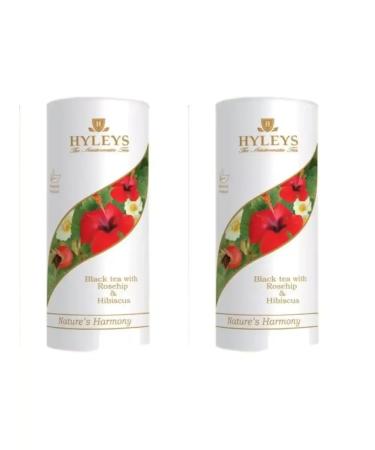 HYLEYS Black tea with rosehip and frame 2 pieces of 100g
