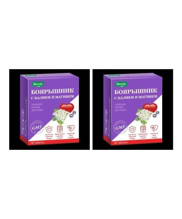 Evalar Hairy -haired man with potassium and magnesium n80 tables of 0.56g - 2pcs