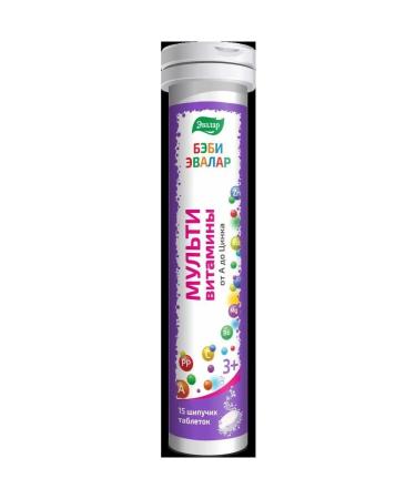 Evalar Baby multivitamins from A to Zn N15 table spike 5.2 g