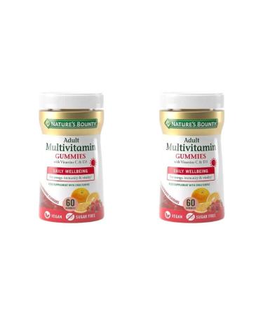 Nature's Bounty Multivitamins for adults N60 PASTELS GEEVAT -Gammis - 2pcs
