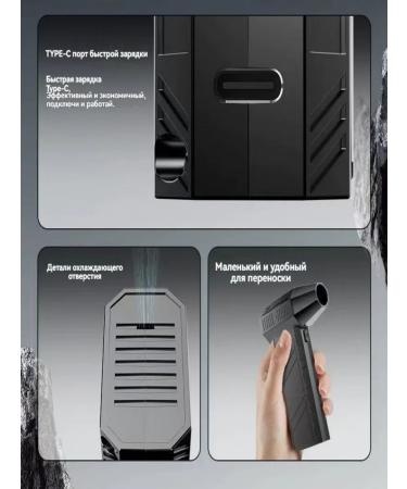 Mini turbo fan 130 000 about mines snowplower black - Buy Online on GoSupps.com