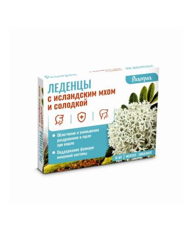 Radograd Menthol and eucalyptus flavored lozenges 10 pieces x 3.2 g