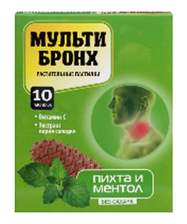 Multi Bronch Herbal lozenges with fir flavor and menthol 10 pcs. - Buy Online on GoSupps.com