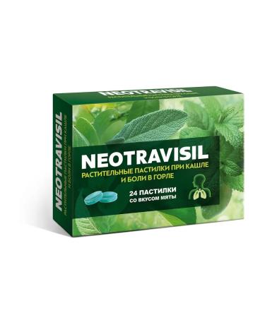 Beauty Neotravisil mint-flavored herbal lozenges 24 lozenges 2.5 g each