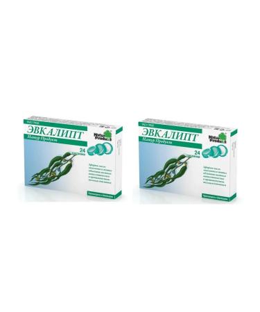 Eucalyptus Set of 2 packages of 24 Pastilles