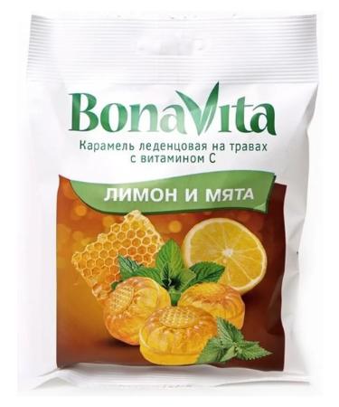 Bona Vita Lemon and Mint Caramel Candy 60g
