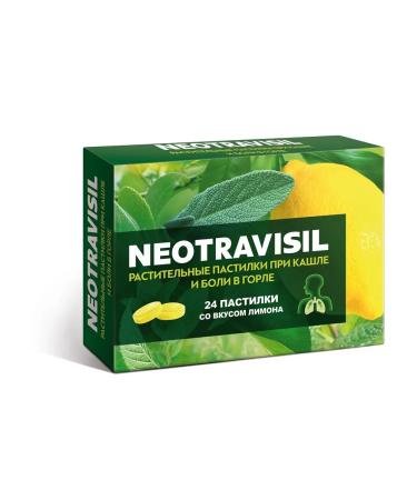 Beauty Neotravisil lemon-flavored herbal lozenges 24 lozenges 2.5 g each
