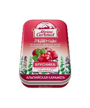 Beauty Alpine Caramel lollipops for children with natural honey and vitamin C lingonberry flavor 53g - Buy Online on GoSupps.com