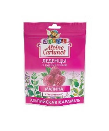 Beauty Alpine Caramel lollipops for children with natural honey and vitamin C raspberry flavor 75g - Buy Online on GoSupps.com