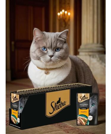 Sheba Wet food paste in jelly turkey 75 g 28pcs
