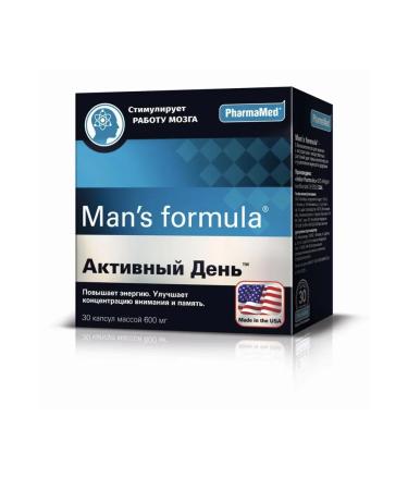 MAN'S FORMULA Active day 600 mg 30 capsules - Buy Online on GoSupps.com