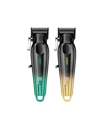 Stylish haircut machine with golden effect