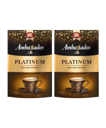 AMBASSADOR Platinum Soluble coffee Platinum 150 g 2 pcs - Buy Online on GoSupps.com