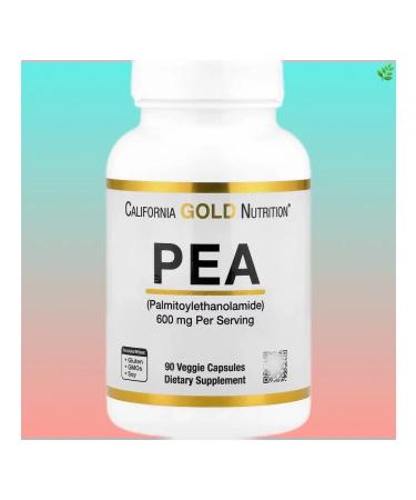 California Gold Nutrition PEA (palmitoiletanolamide) 90 vegetarian capsules