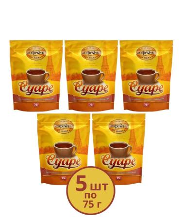 Moscow Coffee Shop on Shares Suara soluble coffee 5 bags of 75 g
