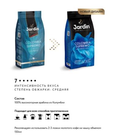 Jardin Coffee COLOMINA COLOMINA COLOMBIA SUPREMO 250g - Buy Online on GoSupps.com