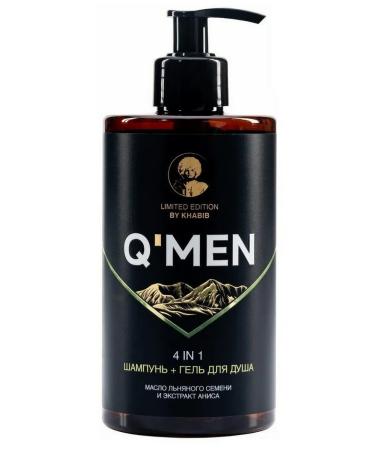 Q'MEN 4 in 1 shampoo + shower gel 410 ml