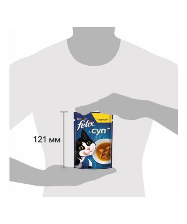 FELIX Wet feed soup for cats with chicken 48g x 36pcs - Buy Online on GoSupps.com
