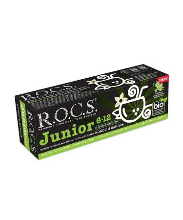 R o c s junior toothpaste for children from 6 to 12 years old Black E ... - Buy Online on GoSupps.com