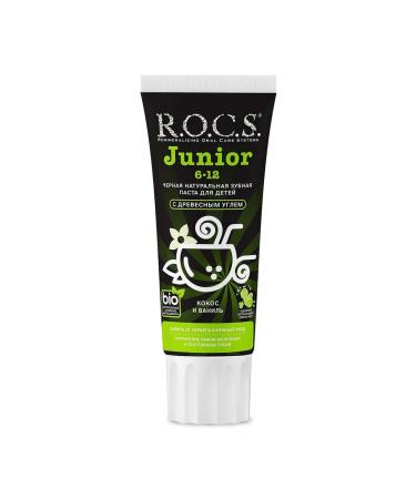 R o c s junior toothpaste for children from 6 to 12 years old Black E ... - Buy Online on GoSupps.com