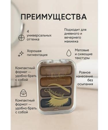 ice store Eye shadows palette 4 colors are matte and shining persistent - Buy Online on GoSupps.com