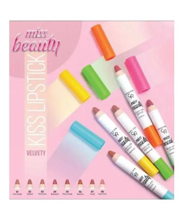 Golden Rose MISS BEAUTY Velvety Kiss Lipstick 04 - Buy Online on GoSupps.com