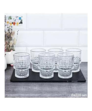 Set of glasses 6 pieces 220 ml - Buy Online on GoSupps.com
