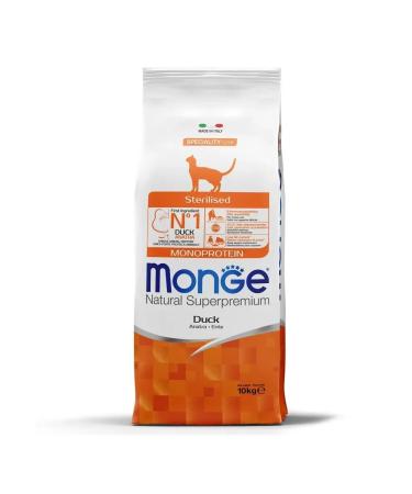 MONGE Dry food for cats Sterilized with a duck 10 kg