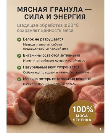 Dry food for medium and large breeds of dogs of lambs 3 kg - Buy Online on GoSupps.com