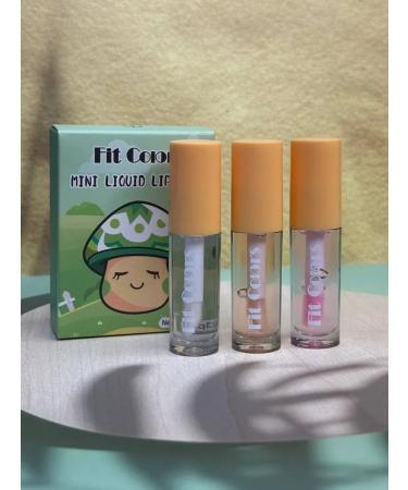 Set of lip gloss for Colors 3 pcs