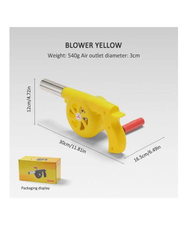 Manual fan-blanch for grill and dust (yellow) - Buy Online on GoSupps.com