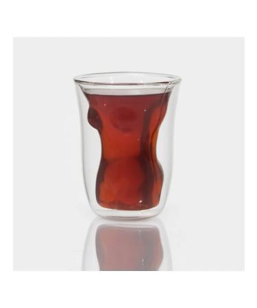 Magistro A glass with double walls 150 ml Women's figure glass - Buy Online on GoSupps.com