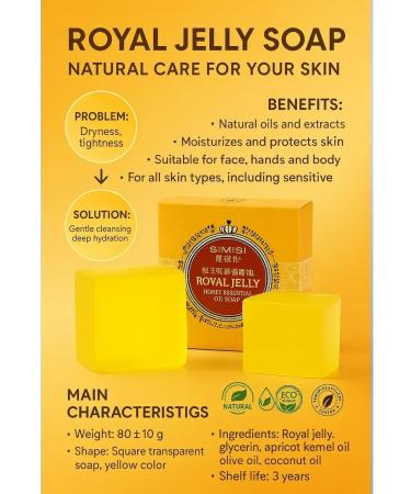 HMB70 Soap with royal milk and honey oils 80 g - Buy Online on GoSupps.com