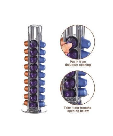 40pcs stand for coffee capsules rotating for coffee machine - Buy Online on GoSupps.com