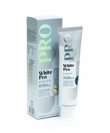 White PRO Charcoal whitening gel toothpaste with a coal of 205 g