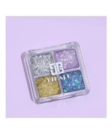 Bright set of shadows with glitter for expressive eyes - Buy Online on GoSupps.com
