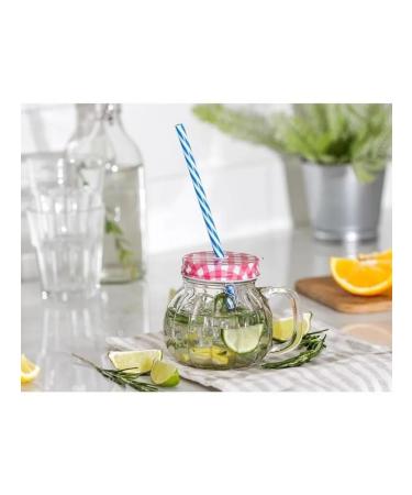 Bank with a lid and pipe "Pumpkin" 400ml glass