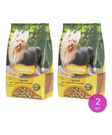 Chummy Dog food for dry chammy with chicken 600g diet 2 pcs