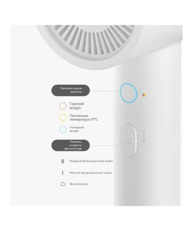 Xiaomi hair hair dryer with negative h300 ions - Buy Online on GoSupps.com