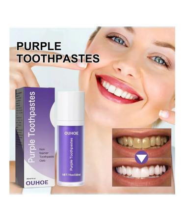 Violet toothpaste for teeth whitening - Buy Online on GoSupps.com
